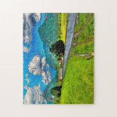 Schilderachtige Kunstenaar Geschilderd Landschap B Legpuzzel (Verticaal)
