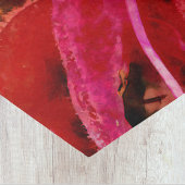 Schilderachtige levendige rode bijenriem bloem clo tissuepapier