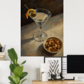 Schilderachtige Martini Cocktail  Poster (Thuiskantoor)