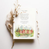 Schilderachtige Noorse Fjord bruiloft Kaart