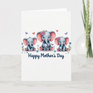 Schilderachtige Olifant Liefde Kaart