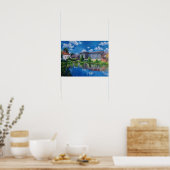 Schilderachtige Poster van Meer en Platteland (Keuken)