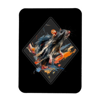 Schilderachtige rat magneet