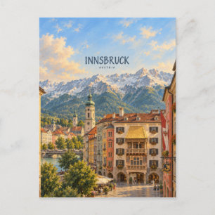 Schilderachtige Reis Kunst van Innsbruck Briefkaart