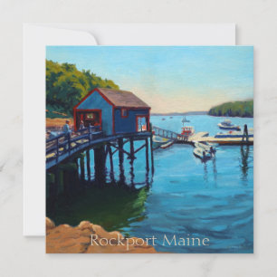 Schilderachtige Rockport Maine-haven met boten