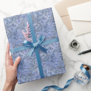 Schilderachtige Rookblauwe Dromerige Tinten Cadeaupapier