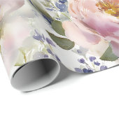 Schilderachtige Rozen en bloemen Cadeaupapier (Rol Hoek)