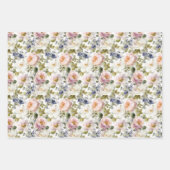 Schilderachtige Rozen en bloemen Inpakpapier Vel (Voorkant 3)