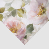 Schilderachtige Rozen en bloemen Tissuepapier (Detail)