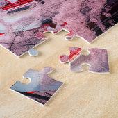 Schilderachtige schoonheid van Japan in de lente Legpuzzel (Zijkant)