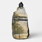 Schilderachtige slinger tas 'Landschappelijk meerp (Voorkant)