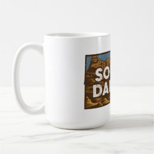 Schilderachtige South Dakota Retro Silhouet  Koffiemok