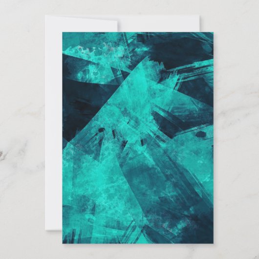 Schilderachtige Waterverf Moody bruiloft uitnodigi Kaart (Achterkant)