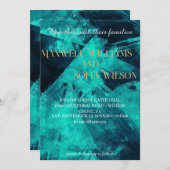 Schilderachtige Waterverf Moody bruiloft uitnodigi Kaart (Voorkant / Achterkant)