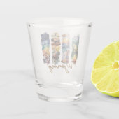 Schilderachtige Wyoming penseelstreken Shot Glas (Achterkant)