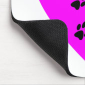 Schilderafdrukken op mijn hart - Roze Muismat (Hoek)