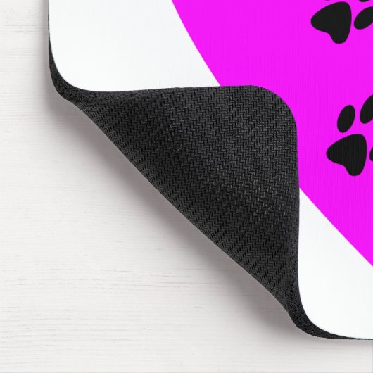 Schilderafdrukken op mijn hart - Roze Muismat (Hoek)