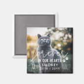 schilderafdrukken voor altijd in onze hartkletfoto magneet (Voorkant / Achterkant)