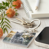 schilderafdrukken voor altijd in onze hartkletfoto sleutelhanger (Voorkant Rechts)