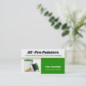 Schilderbedrijf | AZ-Pro Painters Green Visitekaartje (Staand voorkant)