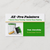 Schilderbedrijf | AZ-Pro Painters Green Visitekaartje (Voorkant)