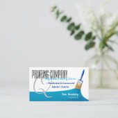 Schilderbedrijf | Professioneel blauw Visitekaartje (Staand voorkant)