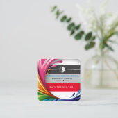 Schilderbedrijf | Professioneel kleurrijk Vierkante Visitekaartje (Staand voorkant)