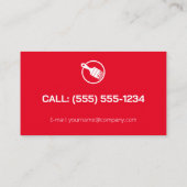 Schilderbedrijf | Professioneel rood Visitekaartje (Achterkant)