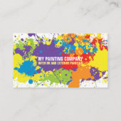 Schilderbedrijf, schilder, artiest, Visitekaartje (Achterkant)