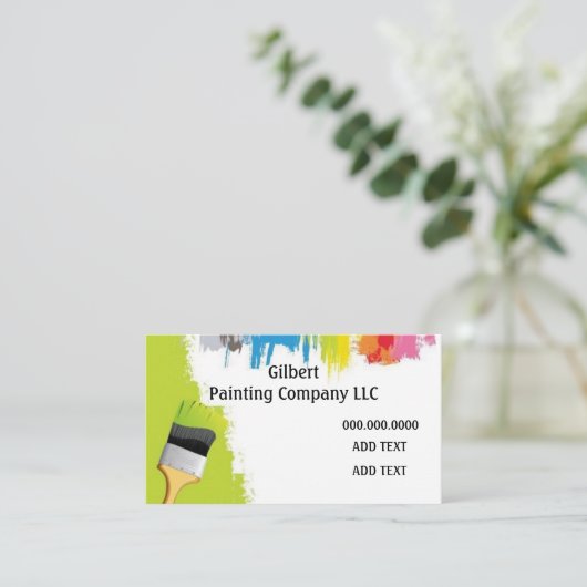 Schilderbedrijf Visitekaartje (Staand voorkant)