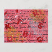 Schilderd en schilderachtig canvas briefkaart (Voorkant)