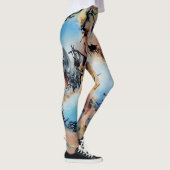 "Schilderd fragment van de blauwe hemel", Leggings (Rechts)
