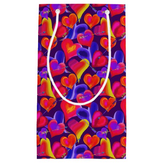 Schilderd Helderhart en pijlen | VALENTIJNSDAG Klein Cadeauzakje (Voorkant)