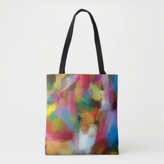 Schilderd op tote bag (Voorkant)