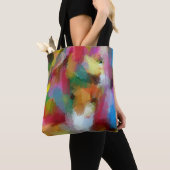 Schilderd op tote bag (Dichtbij)