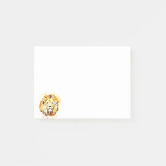 Schilderd portret van leeuw post-it® notes