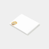 Schilderd portret van leeuw post-it® notes (Schuin)