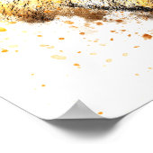 Schilderd portret van leeuw poster (Hoek)