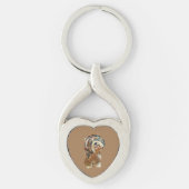 Schilderd Sleutelhanger Tzu Heart (Voorkant)