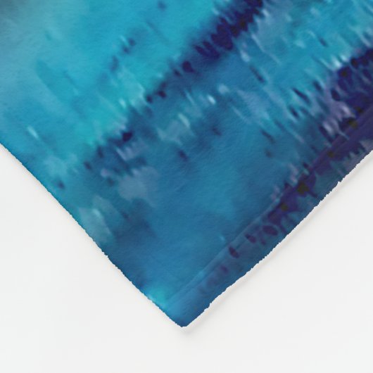 Schilderd vredesteken fleece deken (Hoek)