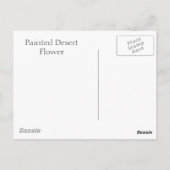 Schilderd woestijnventiel briefkaart (Achterkant)