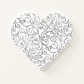 Schilderd zwart valpatroon op wit Notitieboek (Achterkant)