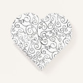 Schilderd zwart valpatroon op wit Notitieboek (Voorkant)