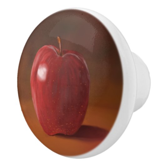 Schilderde appellade keramische knop (Rechts)