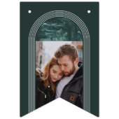 Schilderde feestdag bundelbanner - Blauwgroen Vlaggetjes (Eerste vlag)