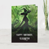 Schilderde goddeloos goede heks elke leeftijd verj kaart (Voorkant)