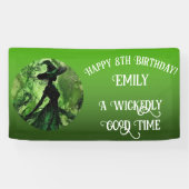 Schilderde goddeloos goede heks elke leeftijd verj spandoek (Horizontaal)