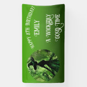 Schilderde goddeloos goede heks elke leeftijd verj spandoek (Verticaal)