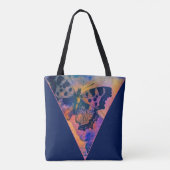Schilderde vlinders boodschappentas tote bag (Achterkant)