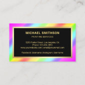 Schilderdienst Gouden Regenboog Verf Roller Schild Visitekaartje (Achterkant)